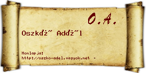Oszkó Adél névjegykártya